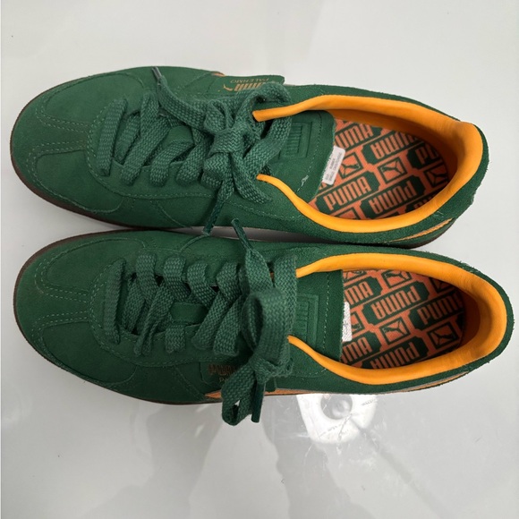 Palermo logo-tab suede low-top trainers - Picture 5 of 10